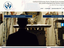 Tablet Screenshot of centrumduchowosci.pl